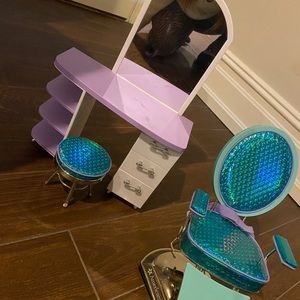 American girl doll salon set